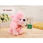 Cute Stuffed Pink Baby Poddle Dog Plush Animal Soft Toy